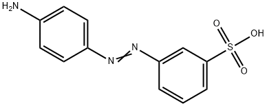 4-氨基苯基偶氮苯-3'-磺酸 结构式