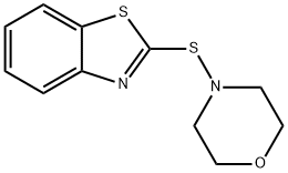 2-苯并噻唑基-N-吗啉基硫醚 结构式