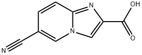 6-氰基咪唑并[1,2-A]吡啶-2-羧酸 结构式