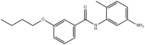 N-(5-Amino-2-methylphenyl)-3-butoxybenzamide 结构式