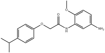 N-(5-AMINO-2-METHOXYPHENYL)-2-(4-ISOPROPYLPHENOXY)ACETAMIDE 结构式