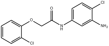 N-(3-AMINO-4-CHLOROPHENYL)-2-(2-CHLOROPHENOXY)-ACETAMIDE 结构式