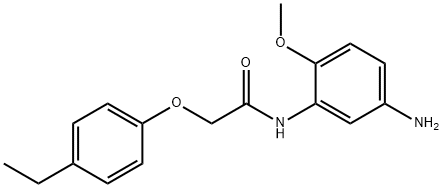 N-(5-氨基-2-甲氧基苯基)-2-(4-乙基苯氧基)乙酰胺 结构式