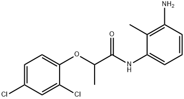 N-(3-Amino-2-methylphenyl)-2-(2,4-dichlorophenoxy)propanamide 结构式