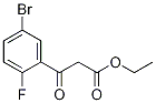 (5-溴-2-氟苯甲酰基)乙酸乙酯 结构式