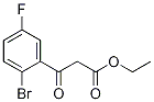(2-溴-5-氟苯甲酰基)乙酸乙酯 结构式