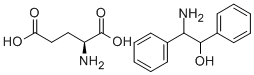 2-胺-1,2-二苯乙醇谷氨酸混合物 结构式