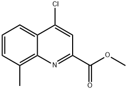 METHYL 4-CHLORO-8-METHYLQUINOLINE-2-CARBOXYLATE 结构式