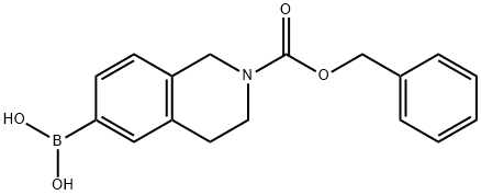 BENZYL 6-(4,4,5,5-TETRAMETHYL-1,3,2-DIOXABOROLAN-2-YL)-3,4-DIHYDROISOQUINOLINE-2(1H)-CARBOXYLATE 结构式