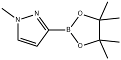 1-甲基吡唑-3-硼酸频哪醇酯 结构式