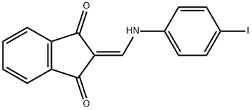 2-[(4-iodoanilino)methylene]-1H-indene-1,3(2H)-dione 结构式