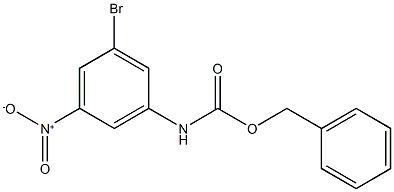 BENZYL 3-BROMO-5-NITROPHENYLCARBAMATE 结构式