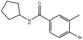 N-CYCLOPENTYL 4-BROMO-3-METHYLBENZAMIDE 结构式