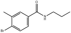 N-PROPYL 4-BROMO-3-METHYLBENZAMIDE 结构式