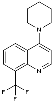 4-(PIPERIDIN-1-YL)-8-(TRIFLUOROMETHYL)QUINOLINE 结构式