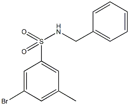 N-Benzyl-3-broMo-5-MethylbenzenesulfonaMide 结构式