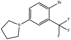1-(4-BroMo-3-trifluoroMethyl-phenyl)-pyrrolidine 结构式