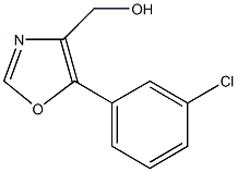 5-(3-Chlorophenyl)-4-hydroxymethyloxazole 结构式