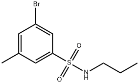 3-BroMo-5-Methyl-N-propylbenzenesulfonaMide 结构式