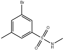 N-METHYL 3-BROMO-5-METHYLBENZENESULFONAMIDE 结构式