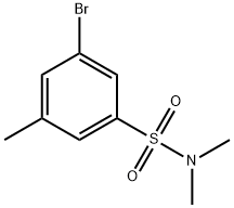 N,N-DiMethyl3-broMo-5-MethylbenzenesulfonaMide 结构式