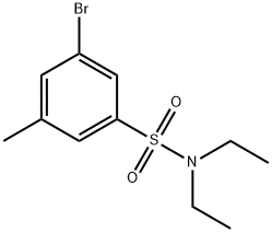 3-Bromo-N,N-diethyl-5-methylbenzenesulfonamide 结构式