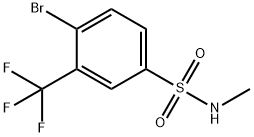 4-BroMo-N-Methyl-3-(trifluoroMethyl)benzenesulfonaMide 结构式