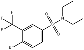 4-Bromo-N,N-diethyl-3-trifluoromethylbenzenesulfonamide 结构式