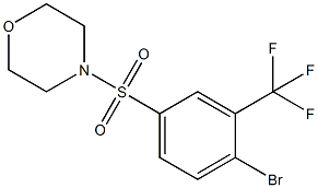 4-(4-BROMO-3-(TRIFLUOROMETHYL)PHENYLSULFONYL)MORPHOLINE 结构式