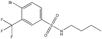 4-BroMo-N-butyl-3-(trifluoroMethyl)benzenesulfonaMide 结构式