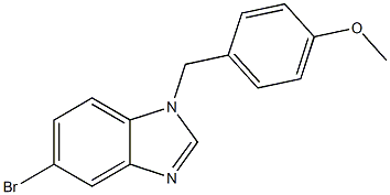 5-BROMO-1-(4-METHOXYBENZYL)-1H-BENZO[D]IMIDAZOLE 结构式