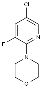 4-(5-CHLORO-3-FLUORO-2-PYRIDINYL)MORPHOLINE 结构式