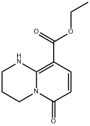 6-氧代-2,3,4,6-四氢-1H-吡啶并[1,2-A]嘧啶-9-甲酸乙酯 结构式