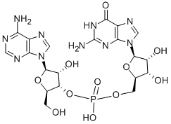 腺苷基3'-5'-鸟苷铵盐 结构式