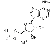 5'-一氨基磷酸腺苷钠盐 结构式
