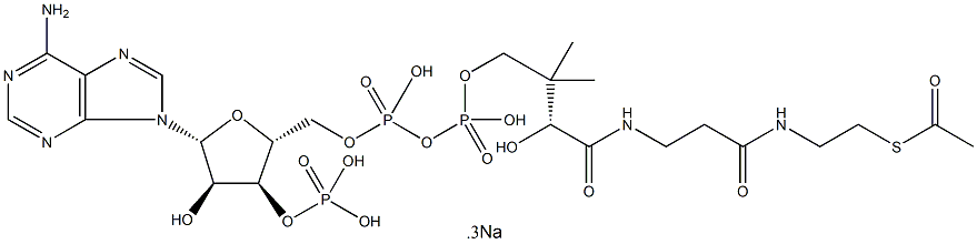 乙酰辅酶 A 钠盐 结构式