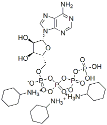 adenosine 5'-tetraphosphate, tri(cyclohexylammonium) salt 结构式