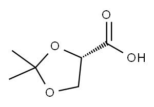 (S)-2,2-二甲基-1,3-二氧戊环-4-甲酸 结构式