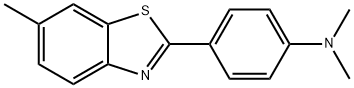 2-(4'-(二甲胺基)苯基)-6-甲基苯并噻唑 结构式