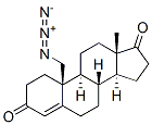 (8S,9S,10S,13S,14S)-10-(azidomethyl)-13-methyl-2,6,7,8,9,11,12,14,15,1 6-decahydro-1H-cyclopenta[a]phenanthrene-3,17-dione 结构式