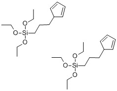 3-环戊二烯基丙基三乙氧基硅烷 结构式