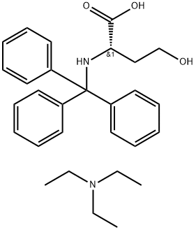 N-三苯甲基-L-高丝氨酸 三乙胺盐 结构式