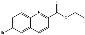6-溴喹啉-2-甲酸乙酯 结构式