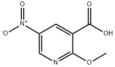 2-甲氧基-5-硝基烟酸 结构式