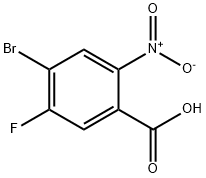 2-硝基-4-溴-5-氟苯甲酸 结构式