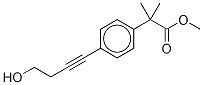 4-(4-羟基-1-丁炔-1-基)-ALPHA,ALPHA-二(三氘甲基)苯乙酸甲酯 结构式