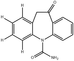10,11-二氢-10-氧代-5H-1,2,3,4-四氘代二苯并[B,F]氮杂卓-5-甲酰胺 结构式