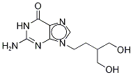 2-氨基-1,9-二氢-9-[4-羟基-3-(羟基甲基)丁基-3,3,4,4-D<SUB>4</SUB>]-6H-嘌呤-6-酮 结构式