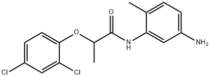 N-(5-Amino-2-methylphenyl)-2-(2,4-dichlorophenoxy)propanamide 结构式