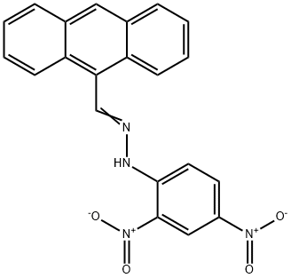 9-Anthracenecarbaldehyde 2,4-dinitrophenyl hydrazone 结构式